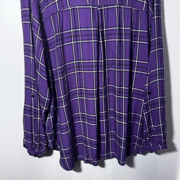 Pennington's DC Purple Plaid Button Down Shirt Size 3x - Picture 9 of 11
